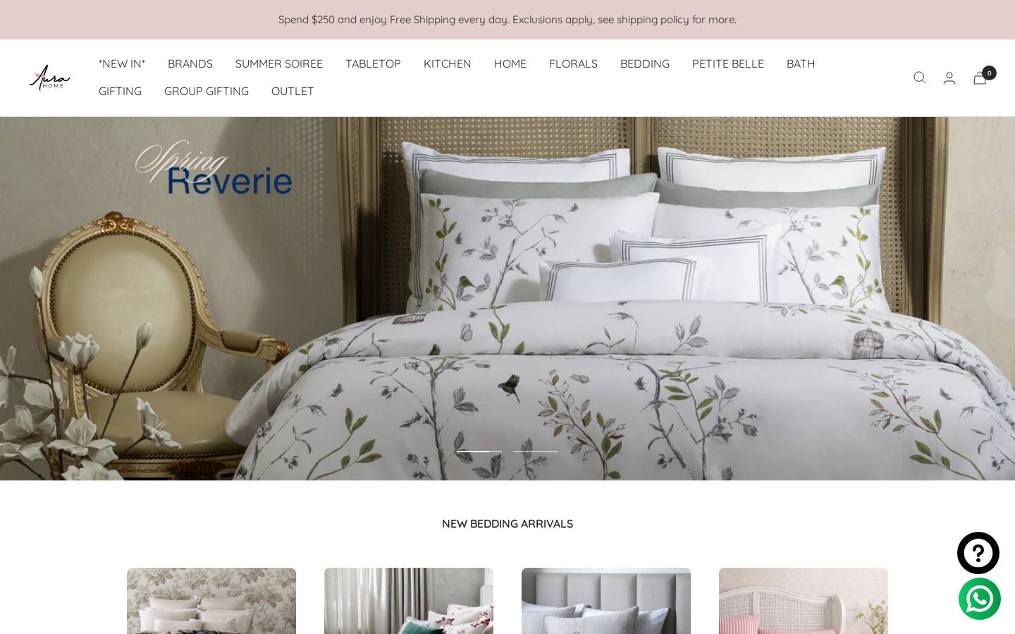 aurahomenj.com homepage screenshot