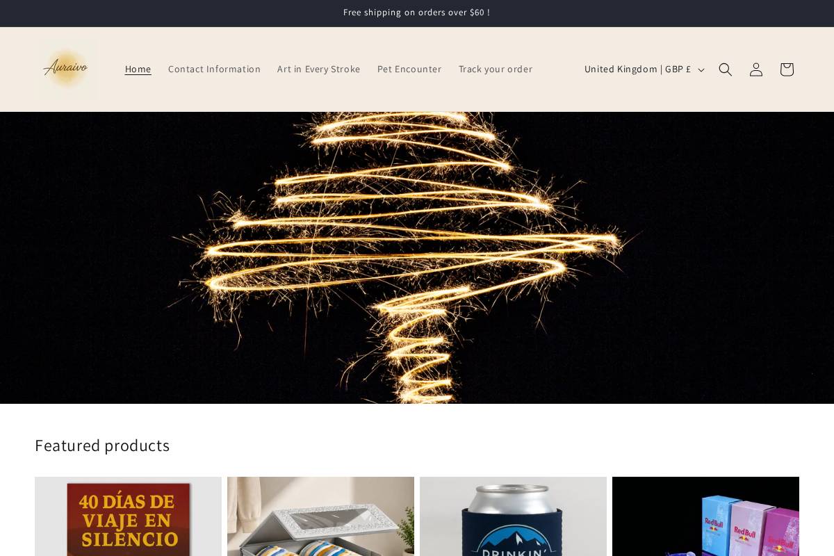 auraivo.com homepage screenshot