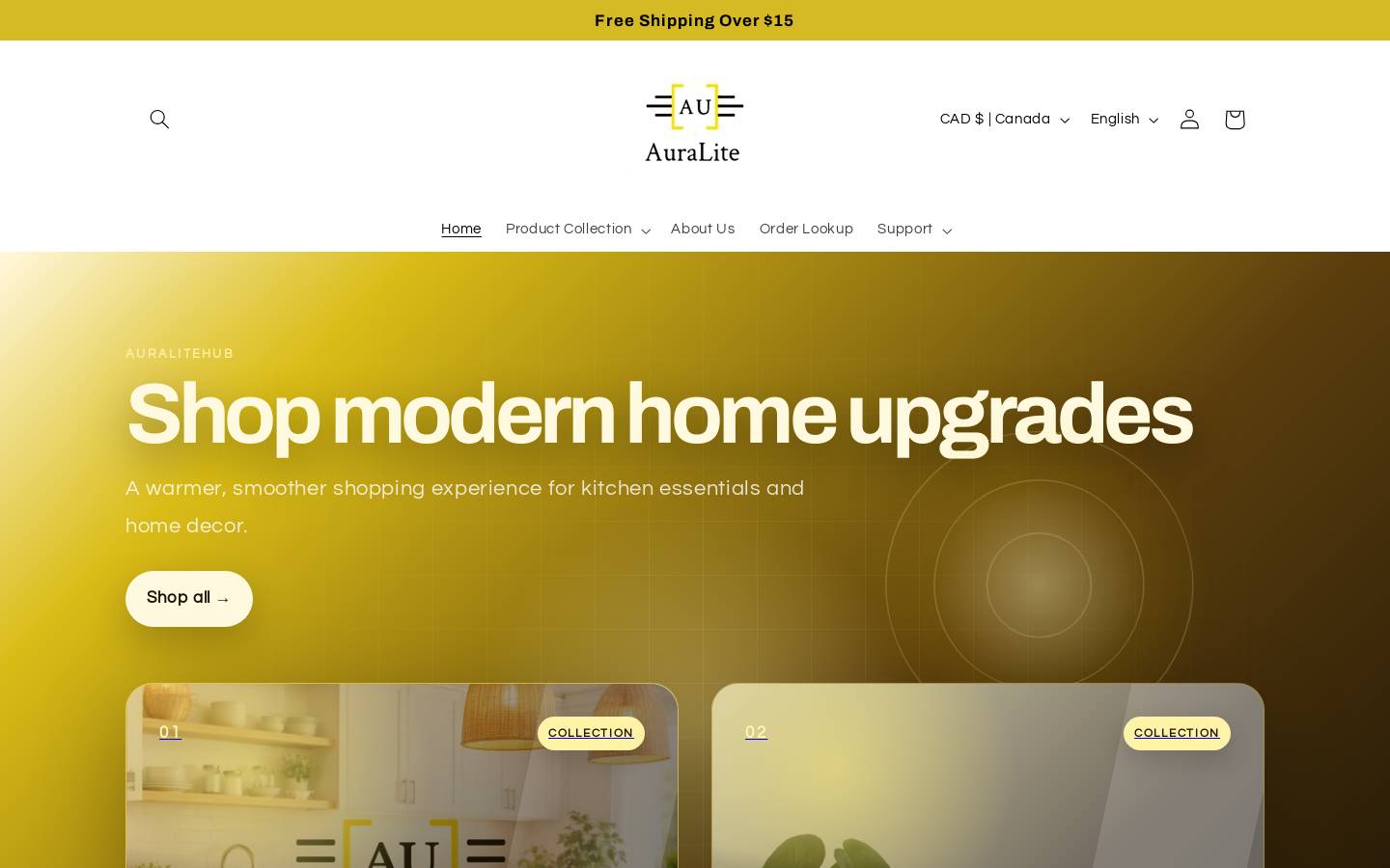 auralitehub.com homepage screenshot