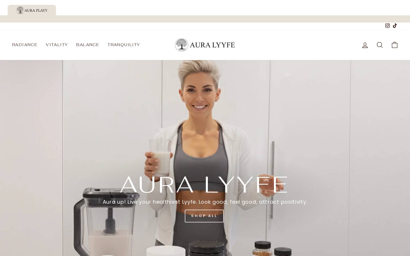 auralyyfe.com homepage screenshot