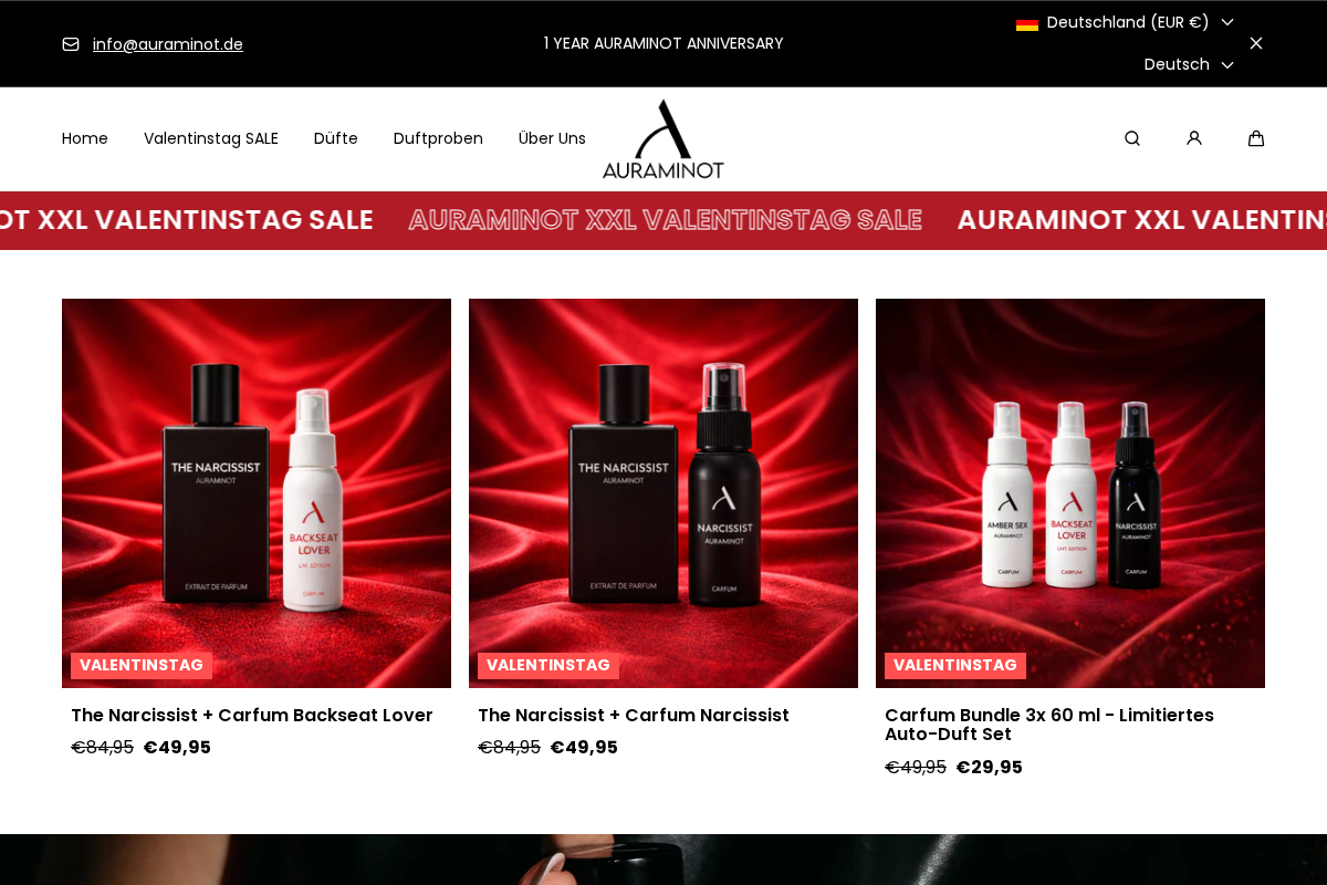 Auraminot homepage screenshot