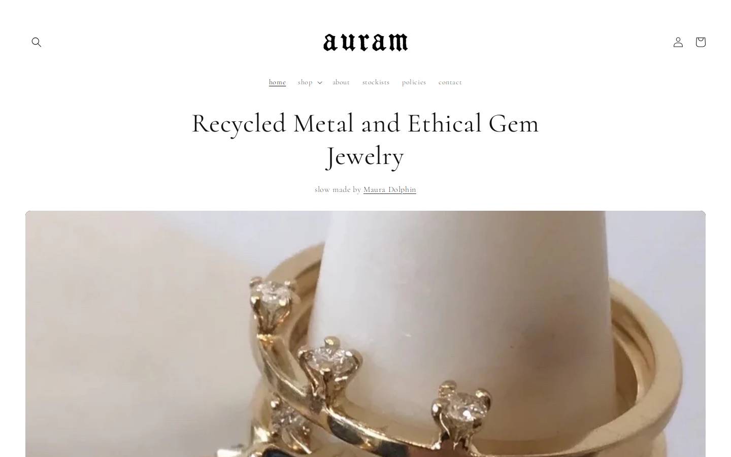 auramjewelry.com homepage screenshot