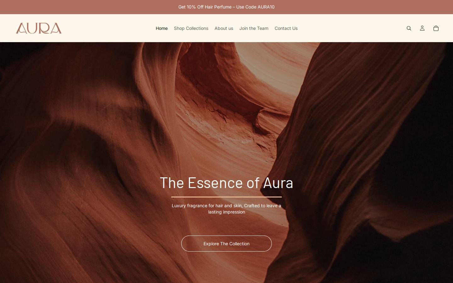 auraofoud.com homepage screenshot