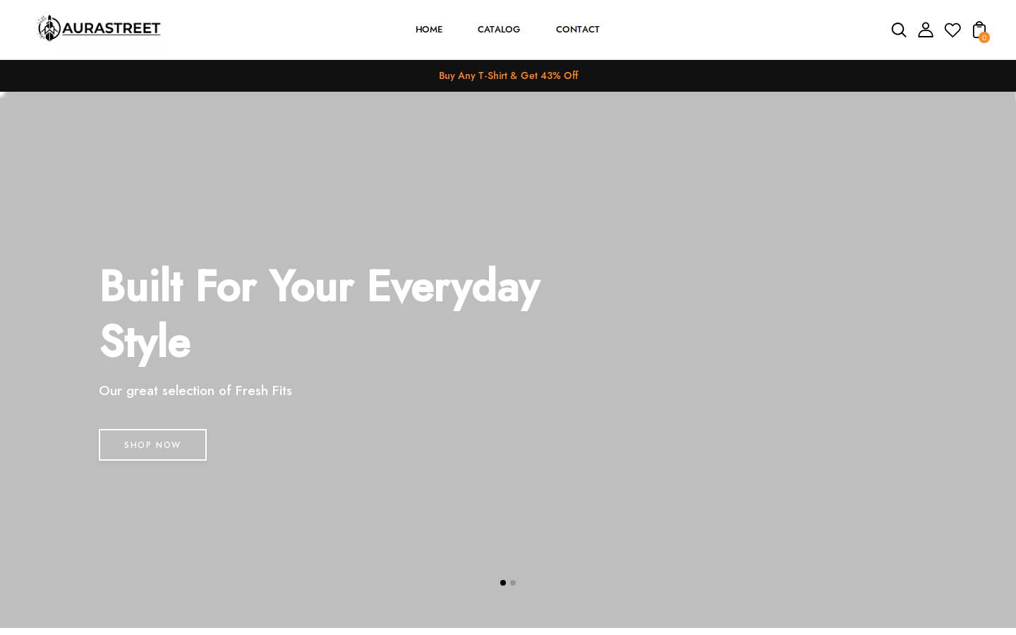 aurastreets.com homepage screenshot