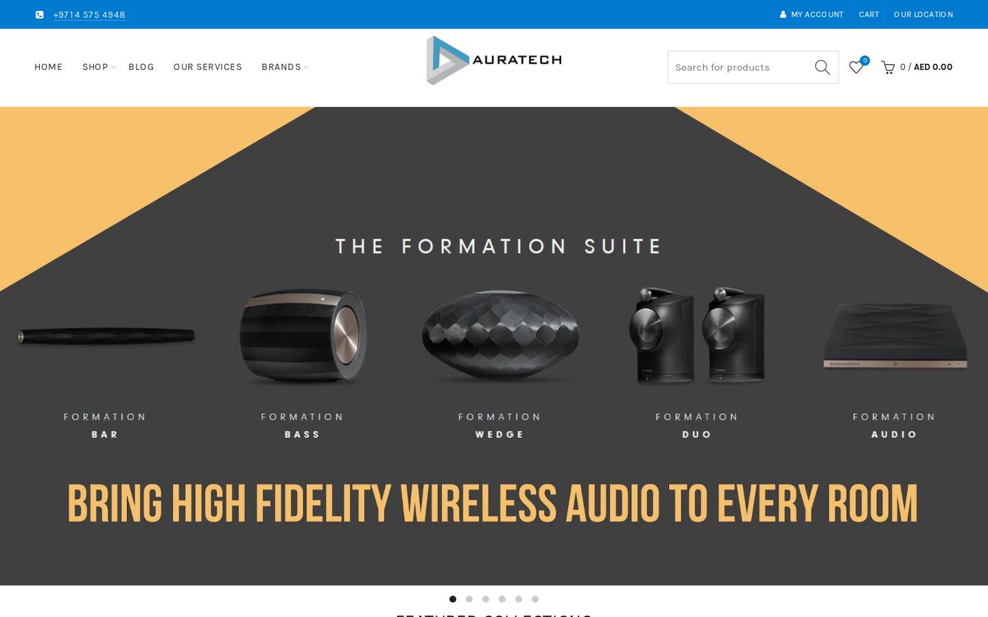 auratech.ae homepage screenshot