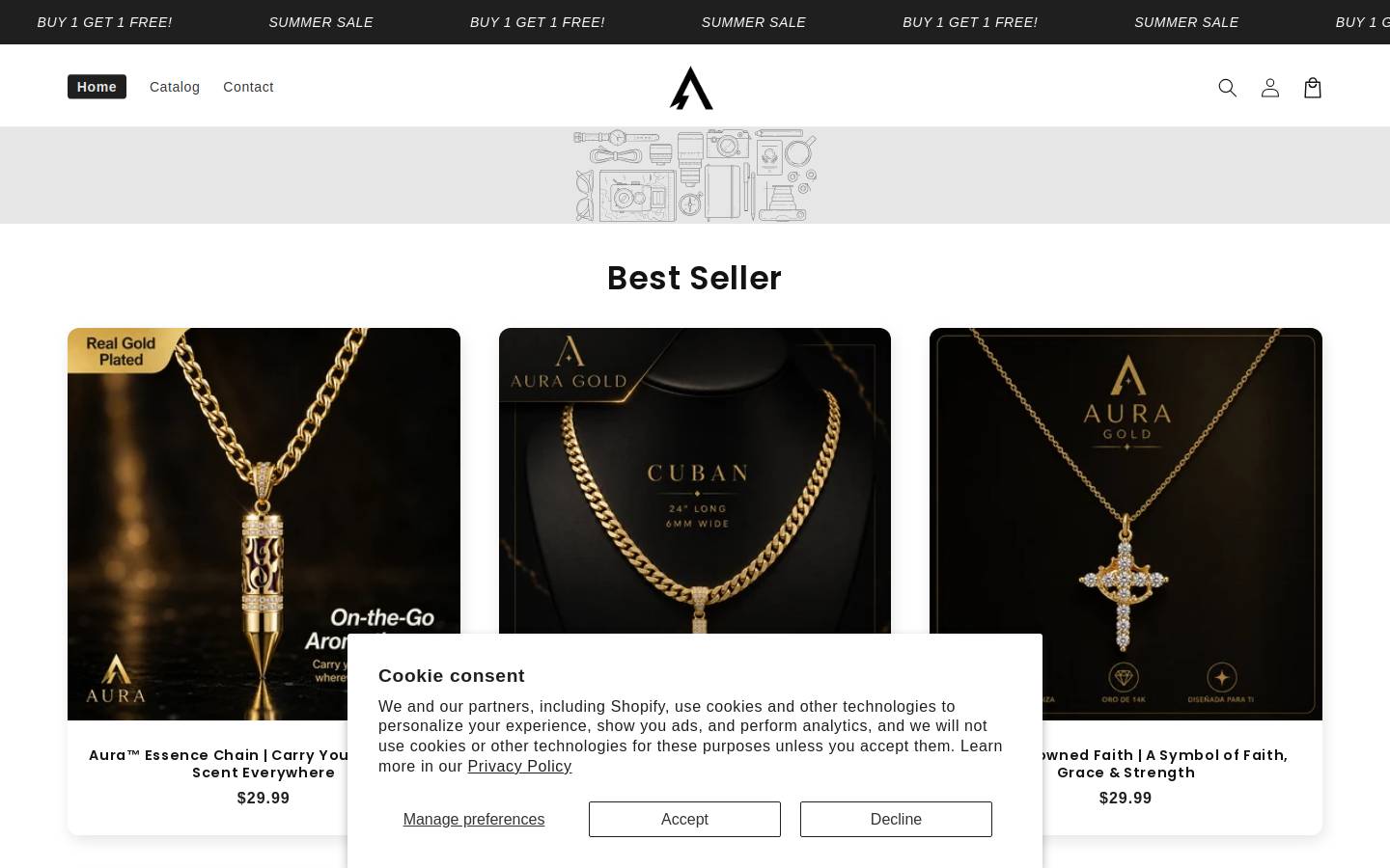 auraus.store homepage screenshot