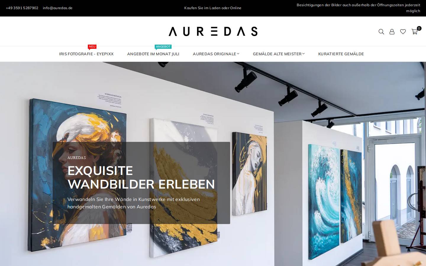 auredas.de homepage screenshot