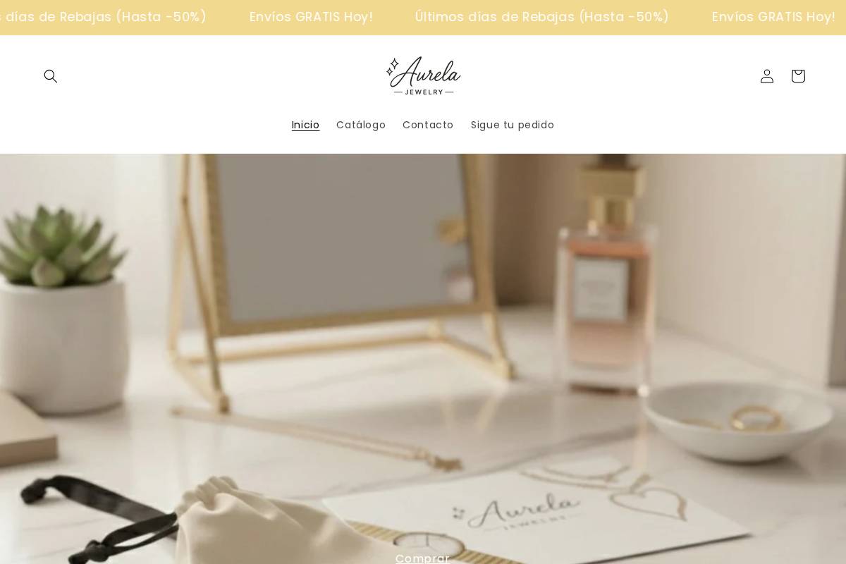 aurelaoficial.com homepage screenshot