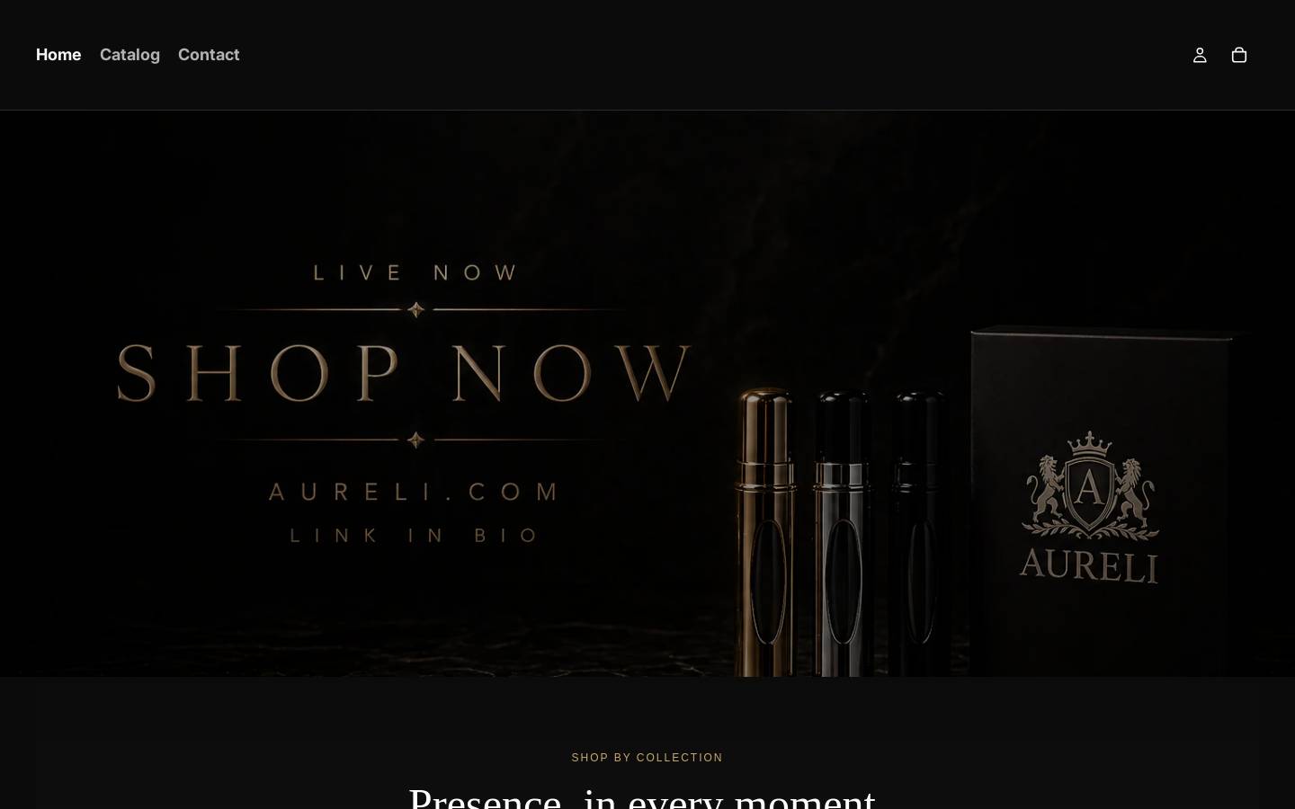 aureli.com.au homepage screenshot