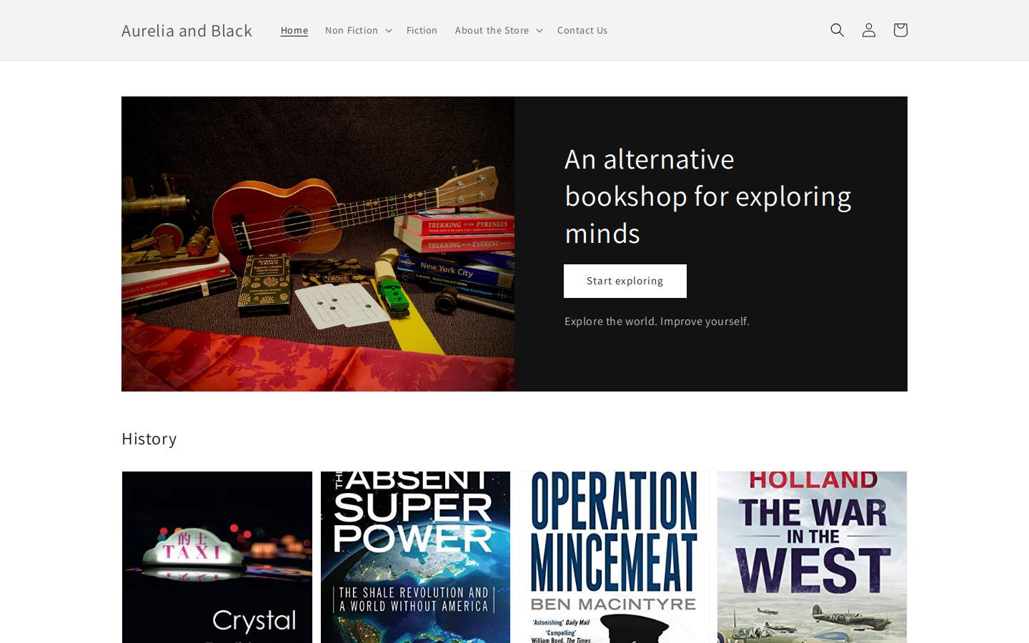 aureliablack.com homepage screenshot