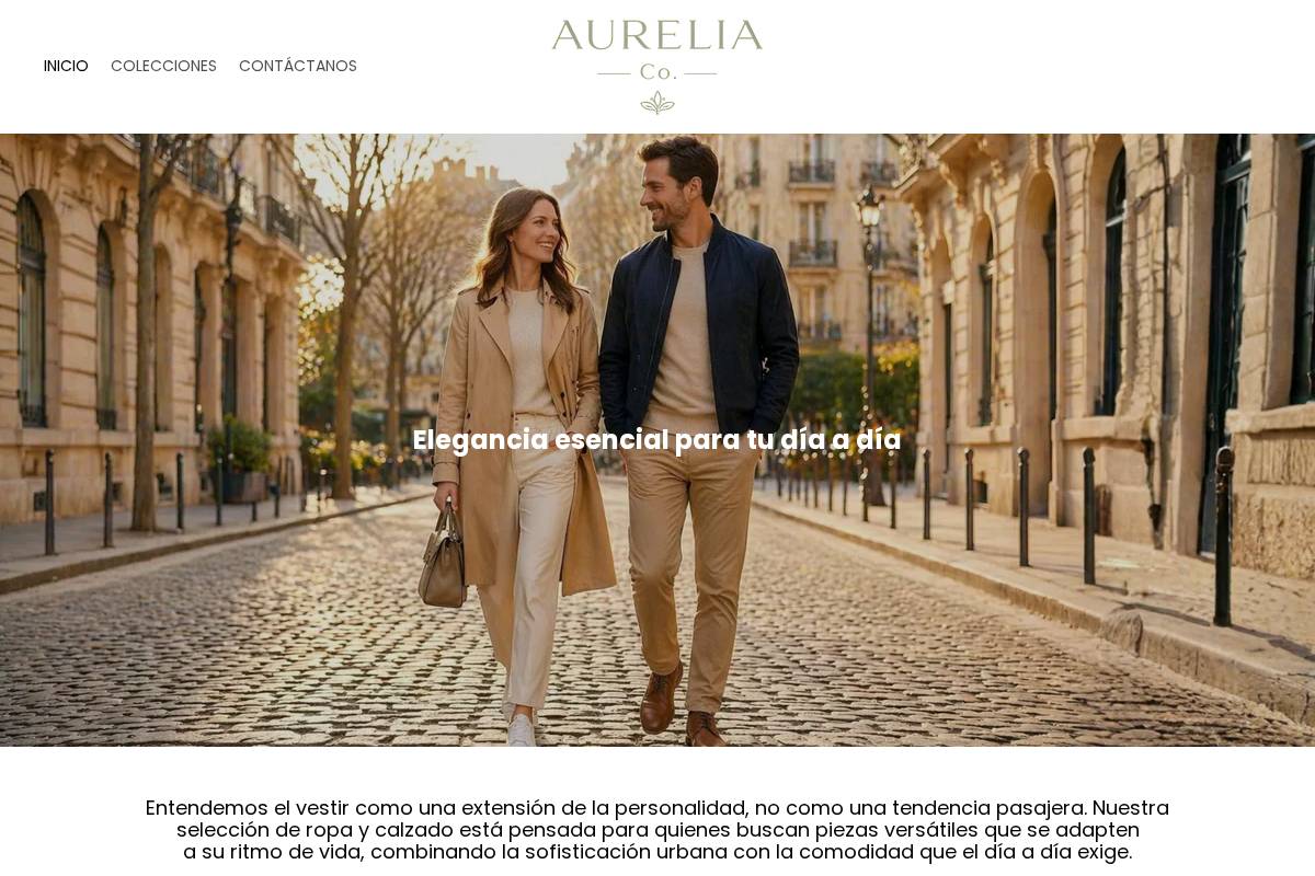 aureliaco.shop homepage screenshot