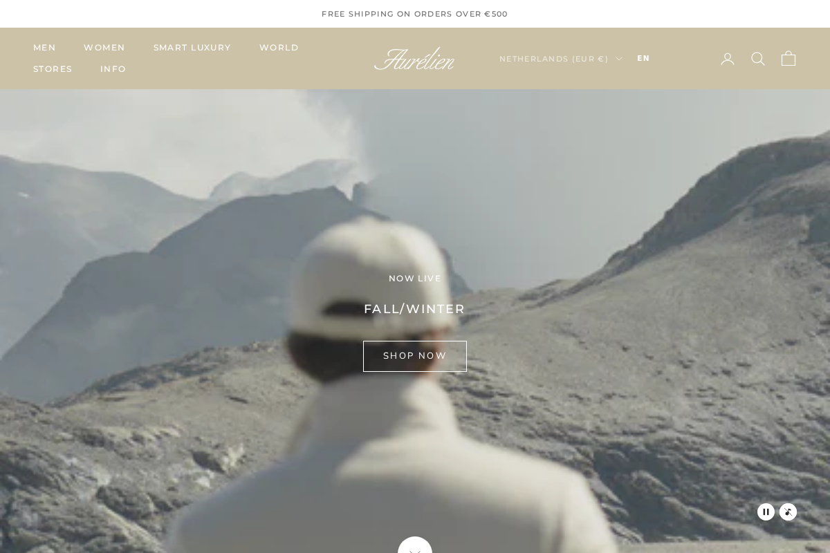 Aurélien homepage screenshot