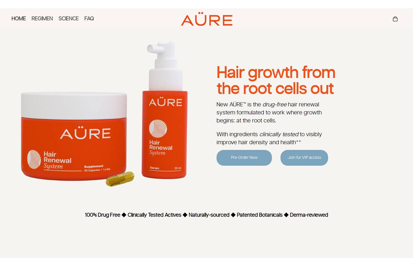 aurelife.com homepage screenshot