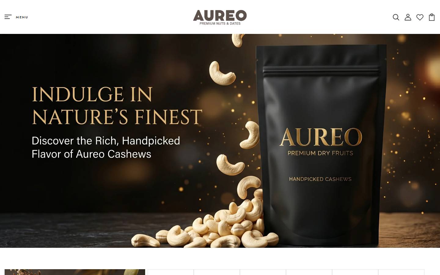 aureo.store homepage screenshot