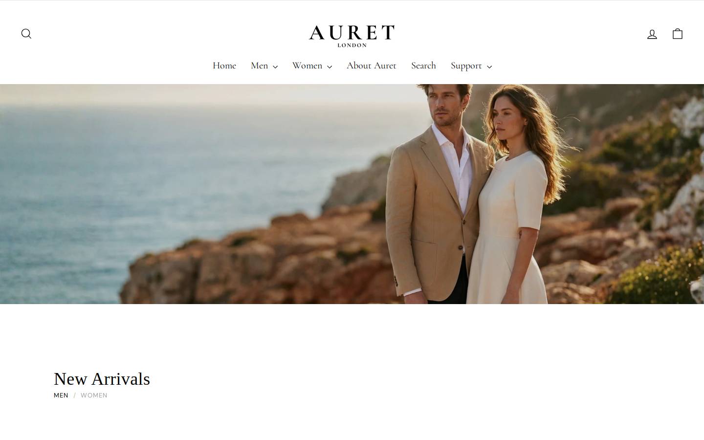 auret.co.uk homepage screenshot