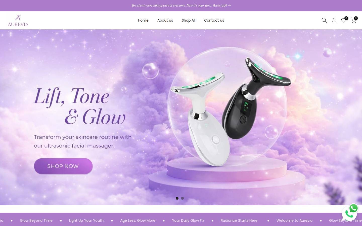 aureviapk.com homepage screenshot