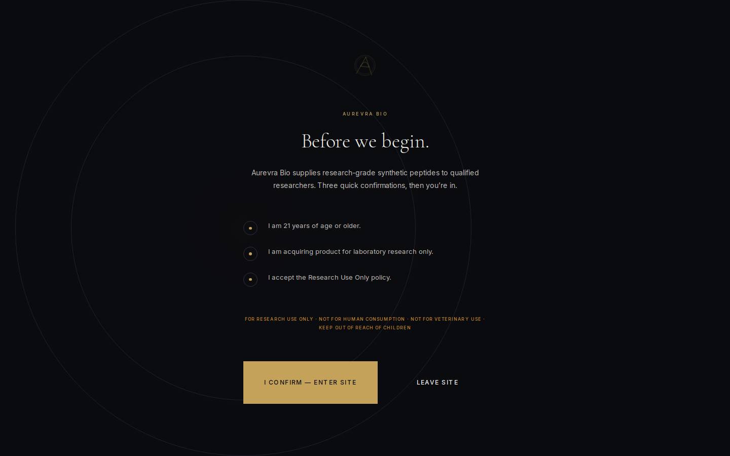 aurevrabio.com homepage screenshot