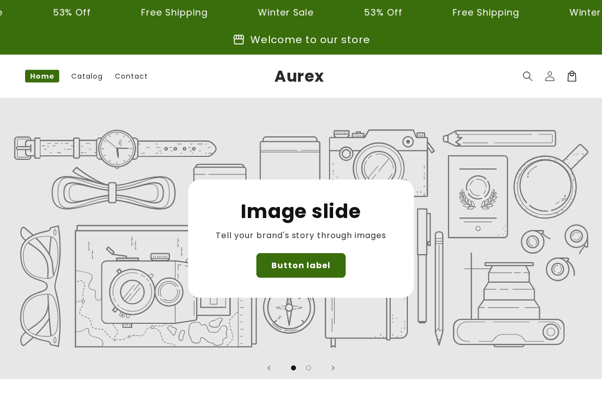 Aurex homepage screenshot