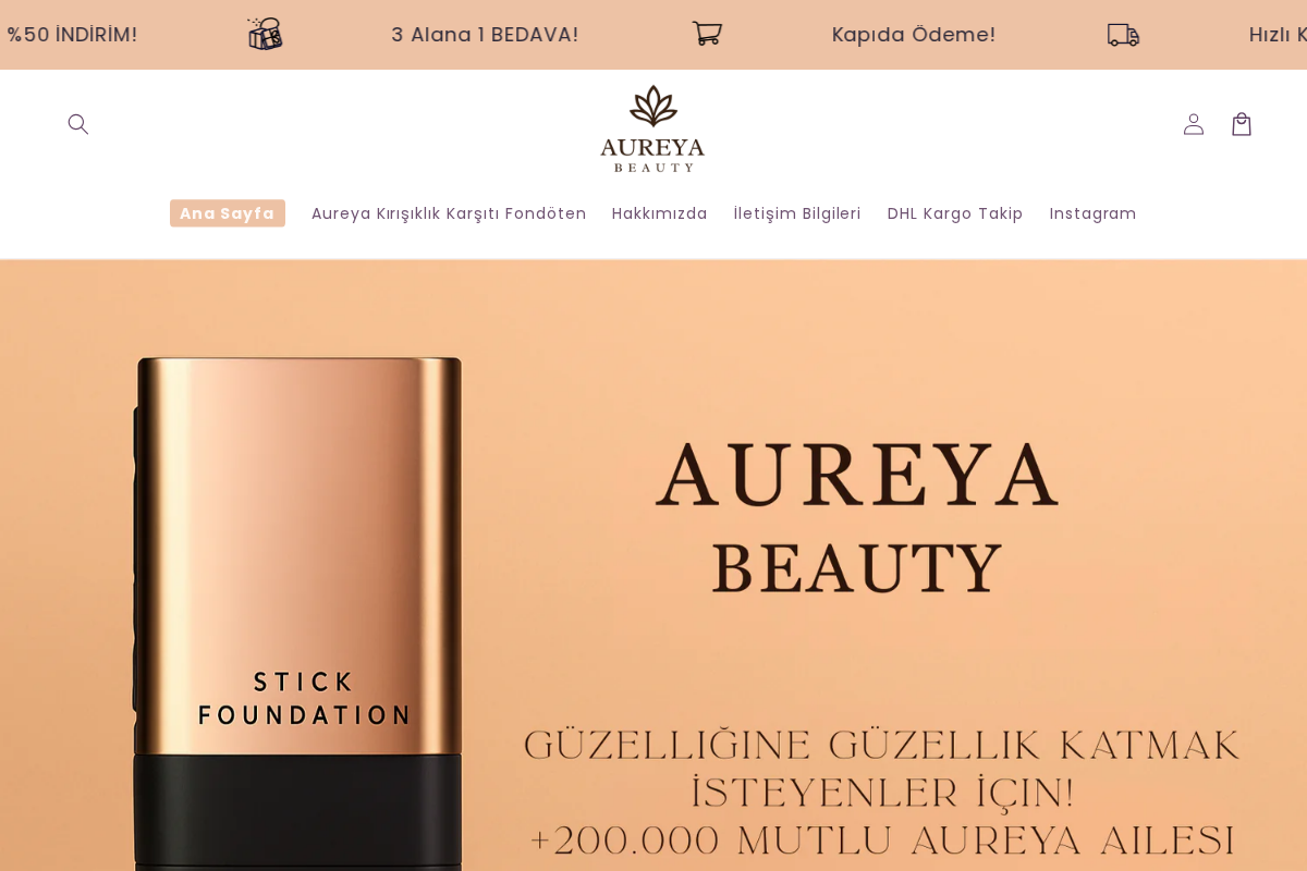 Aureya homepage screenshot