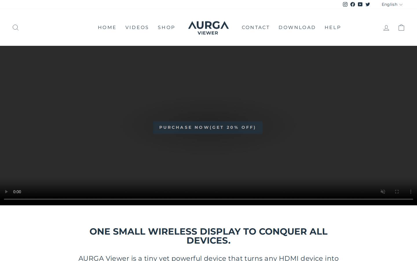 aurga.com homepage screenshot