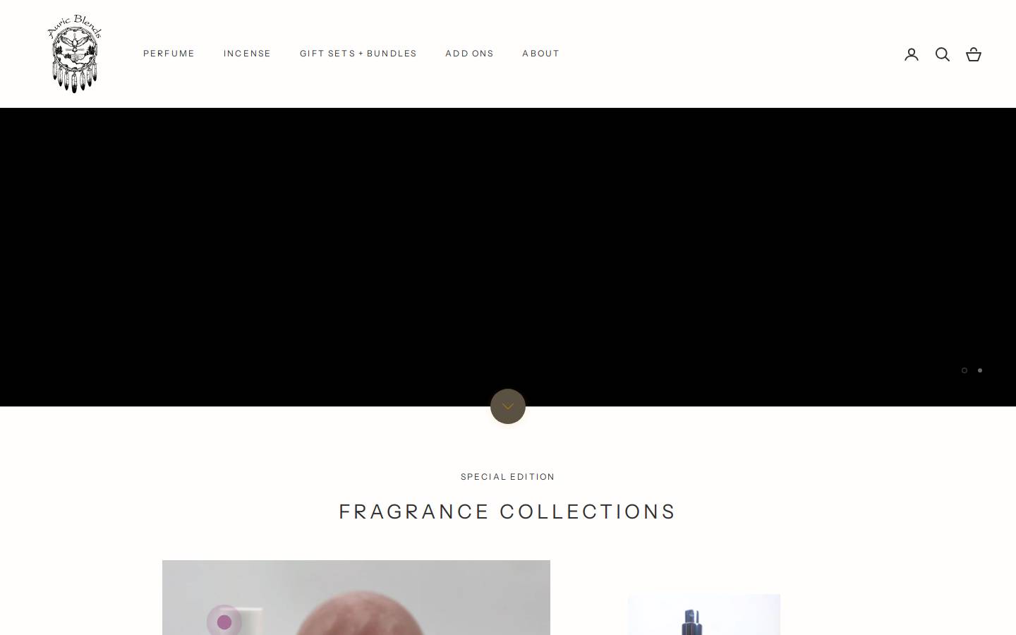 auricblends.com homepage screenshot