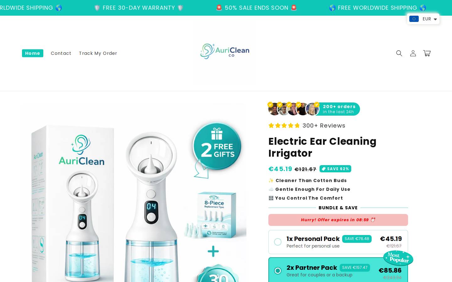 auricleanco.com homepage screenshot