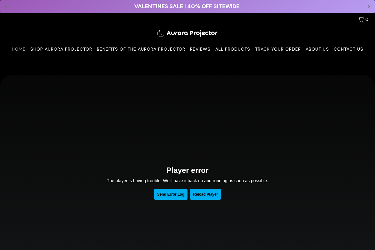 Aurora Projector homepage screenshot