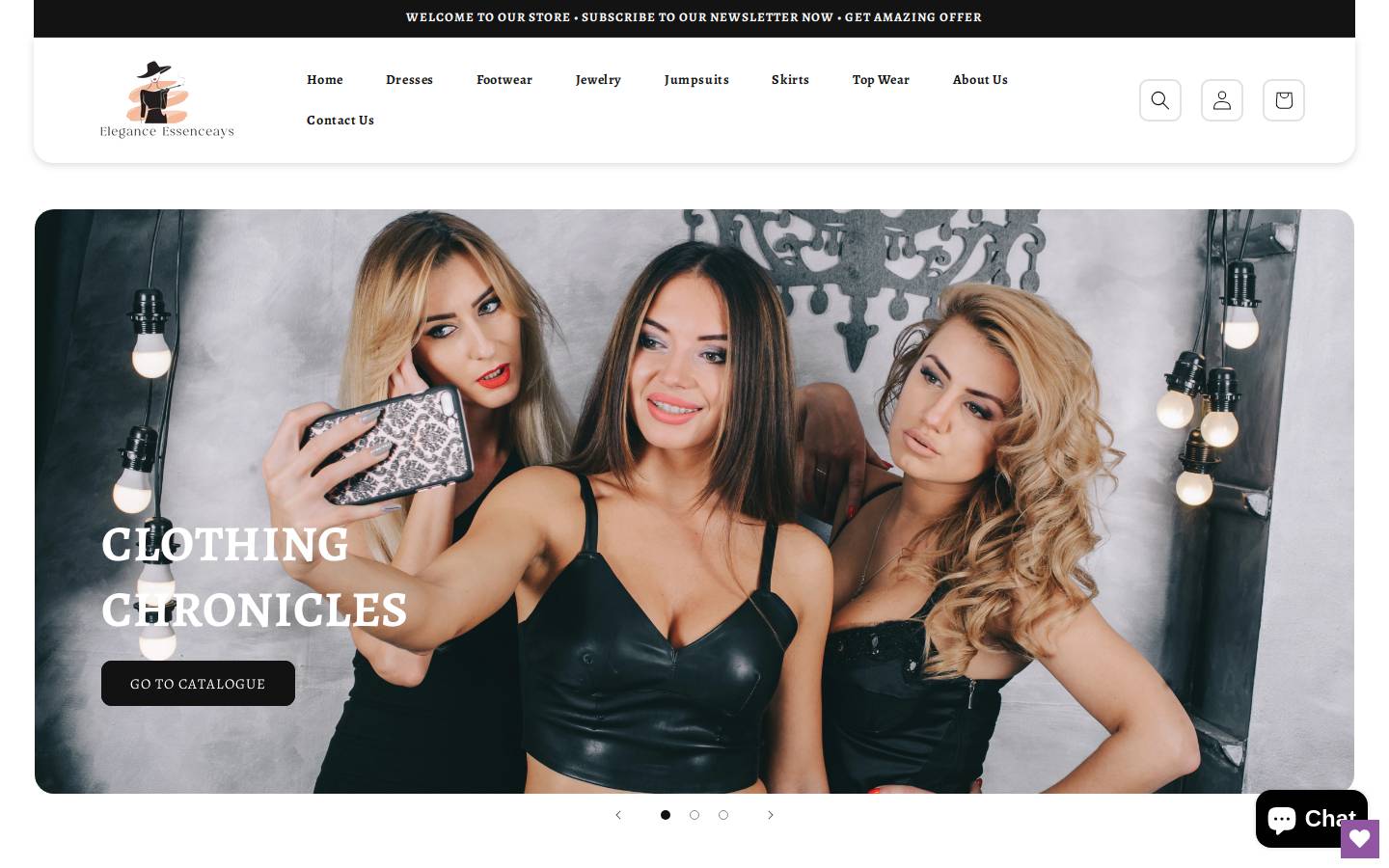 auroraattire.co homepage screenshot