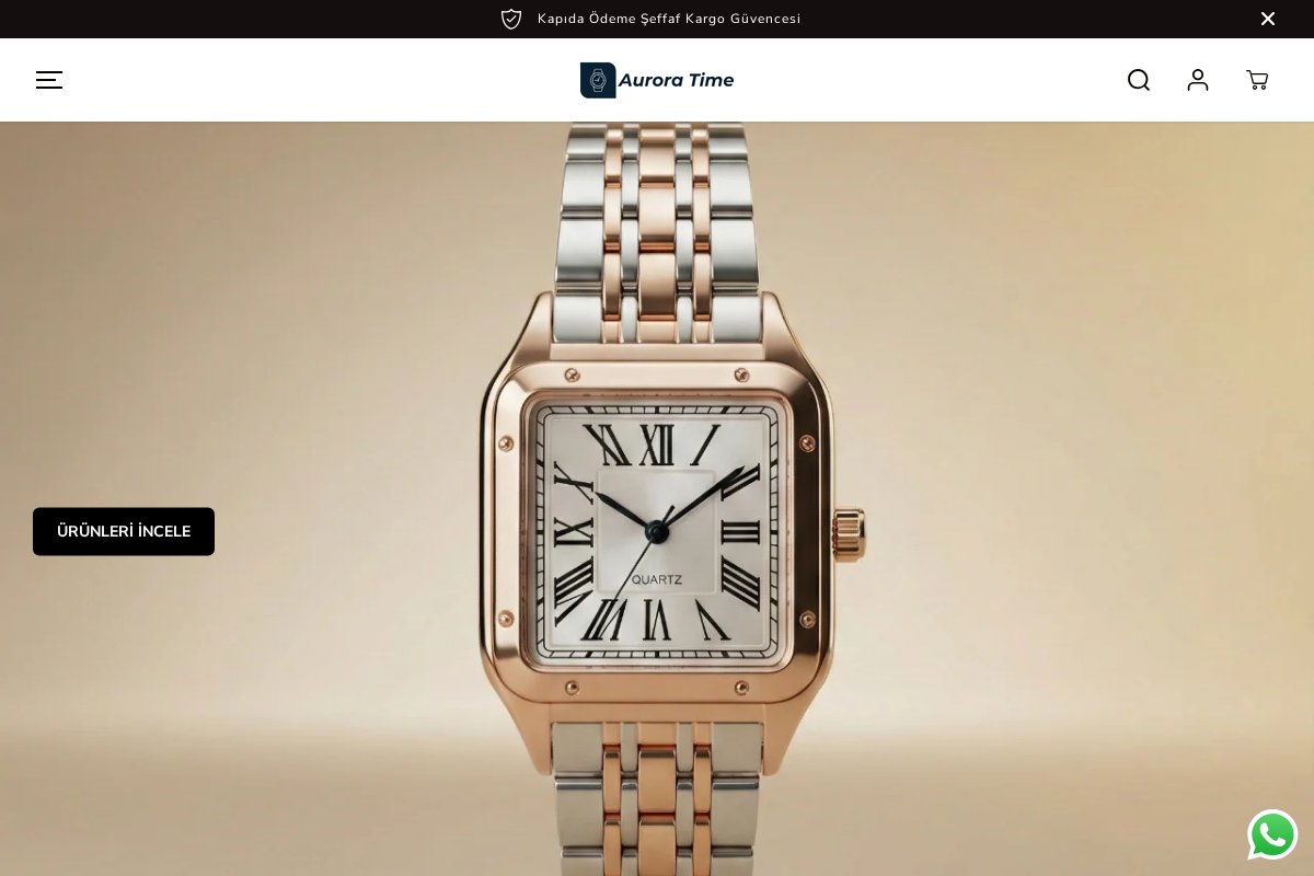 AuroraTime homepage screenshot