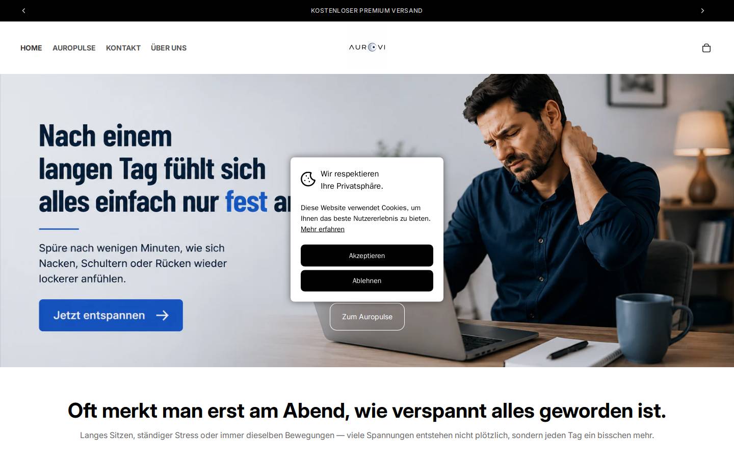 aurovi.de homepage screenshot