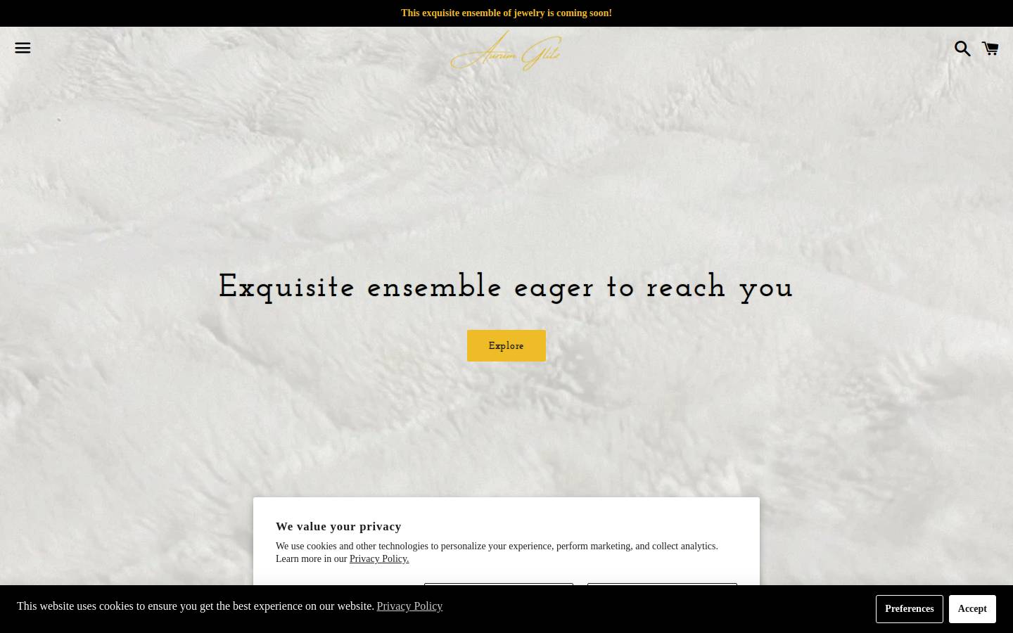 aurumglitz.com homepage screenshot