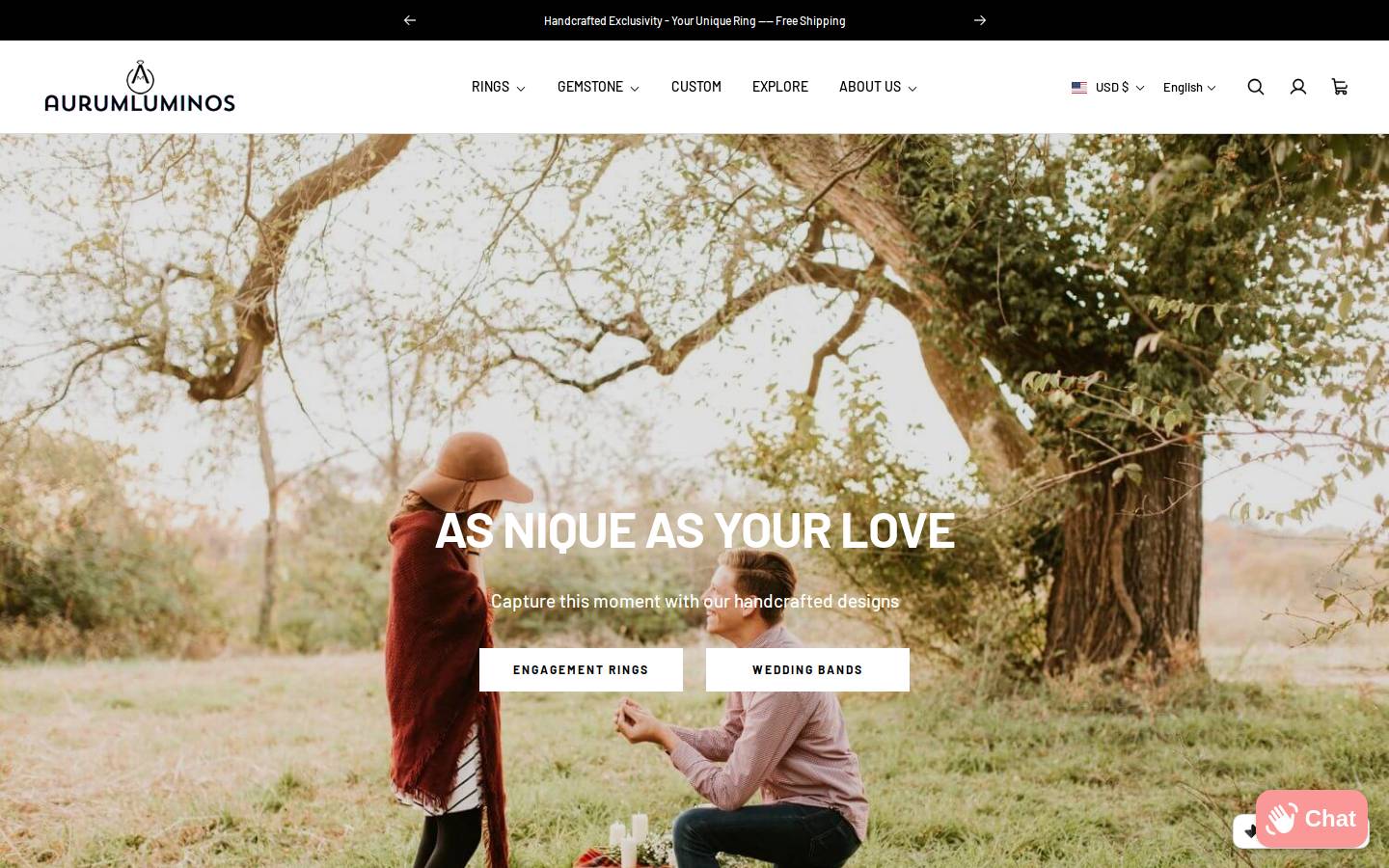 aurumluminos.com homepage screenshot