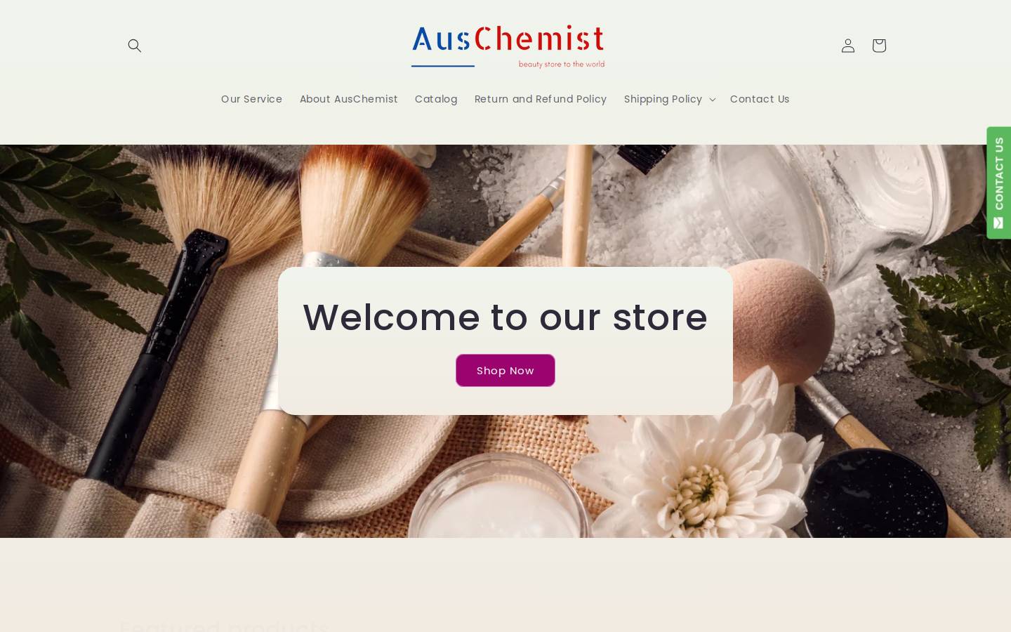 auschemist.com homepage screenshot