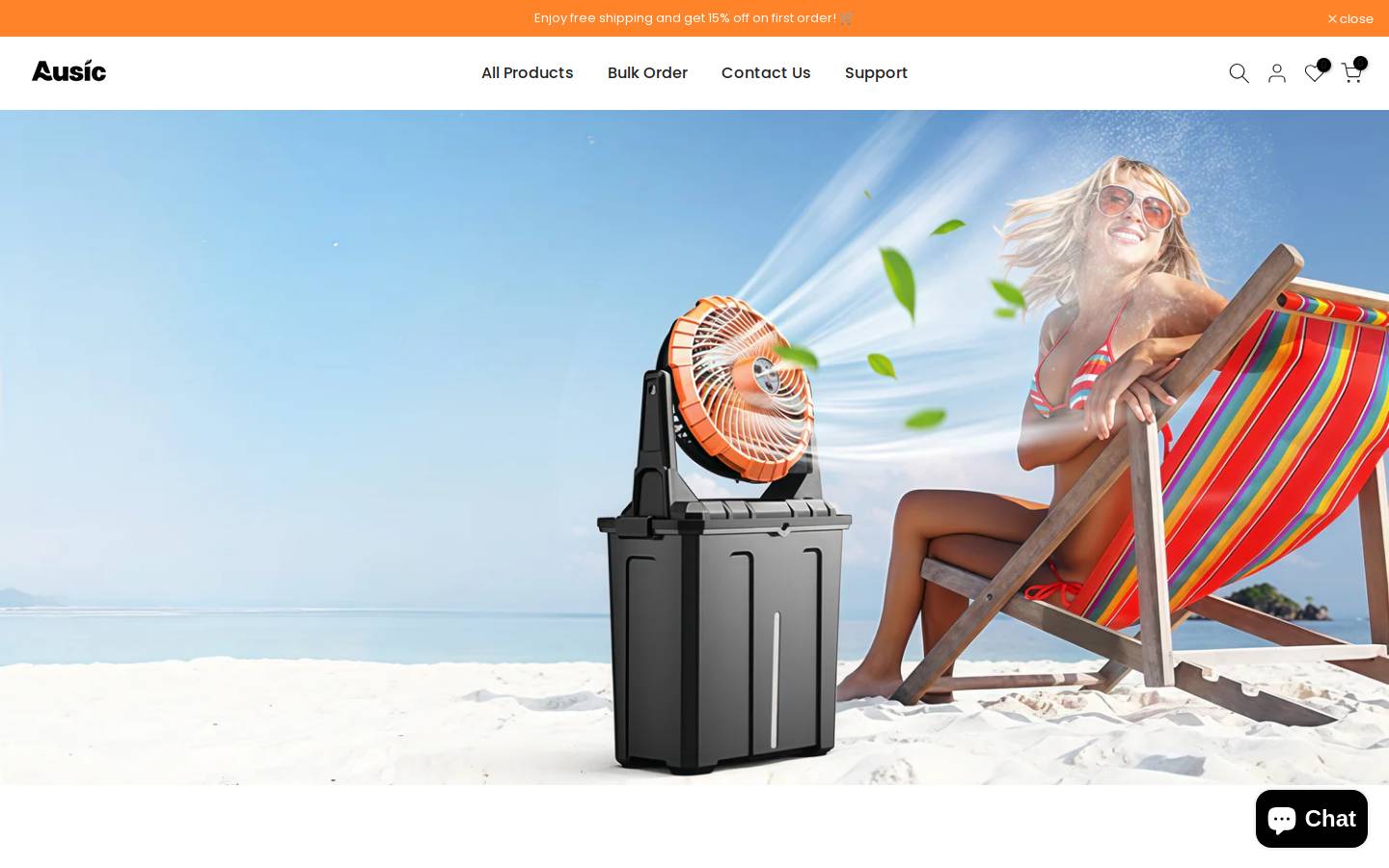 ausic.com homepage screenshot