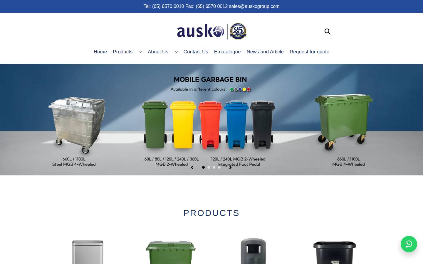 auskogroup.com homepage screenshot