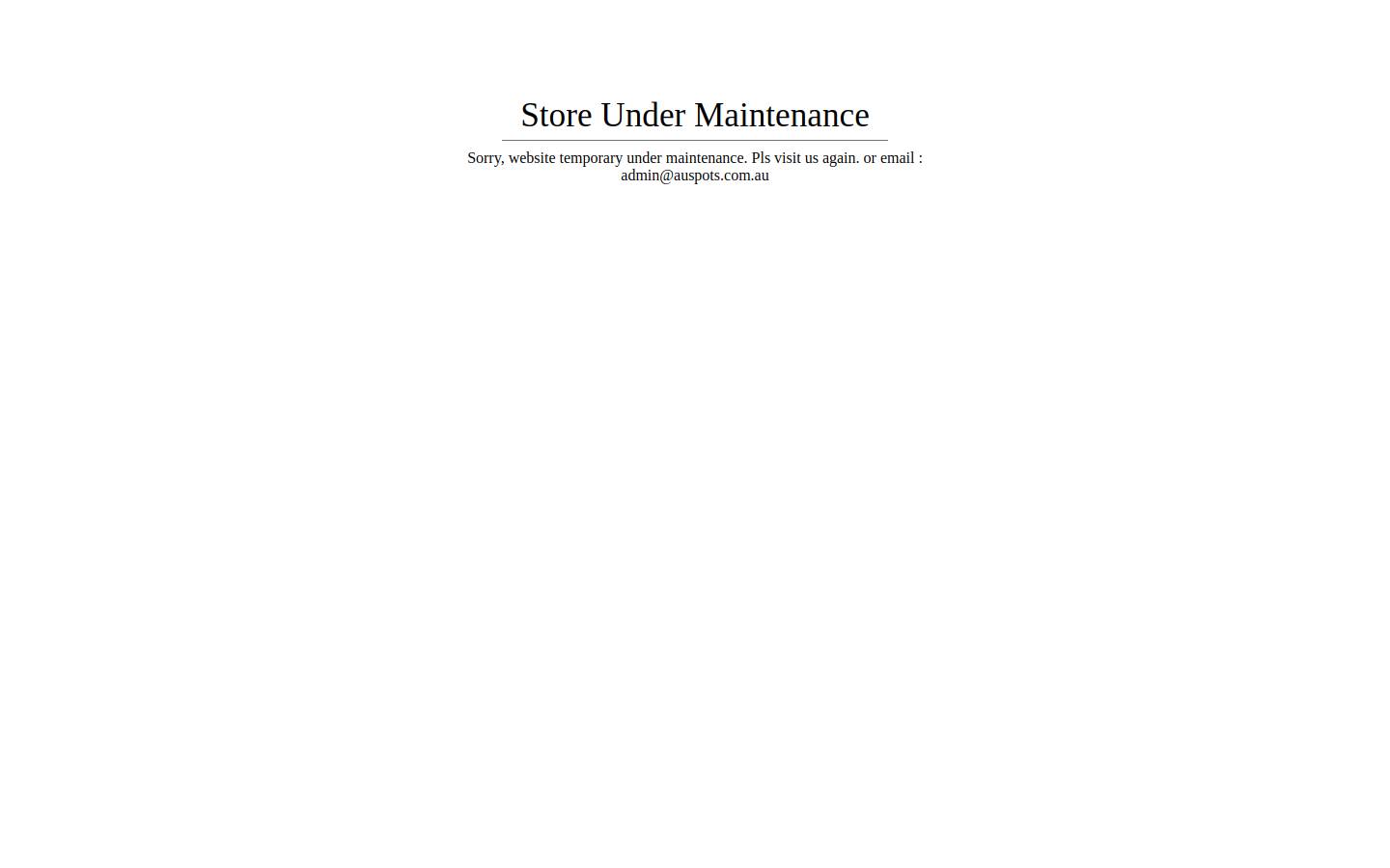 auspots.com.au homepage screenshot