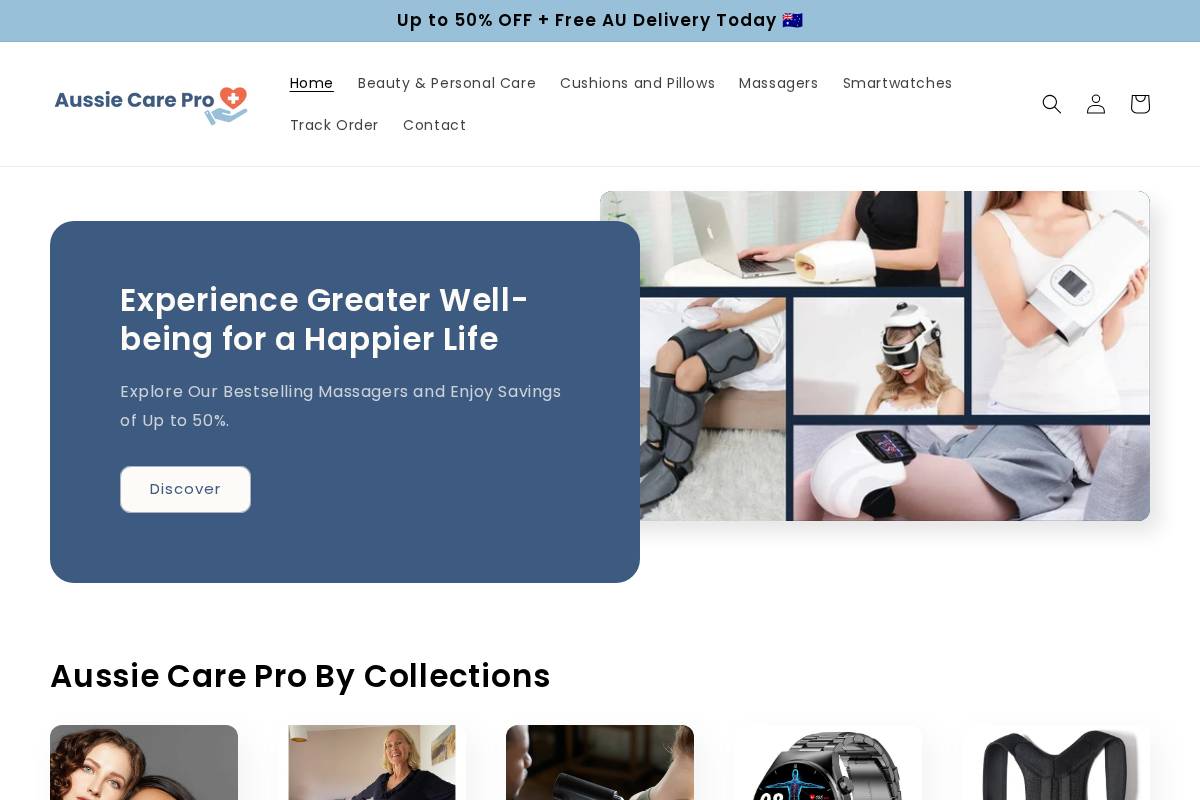 aussiecarepro.com homepage screenshot