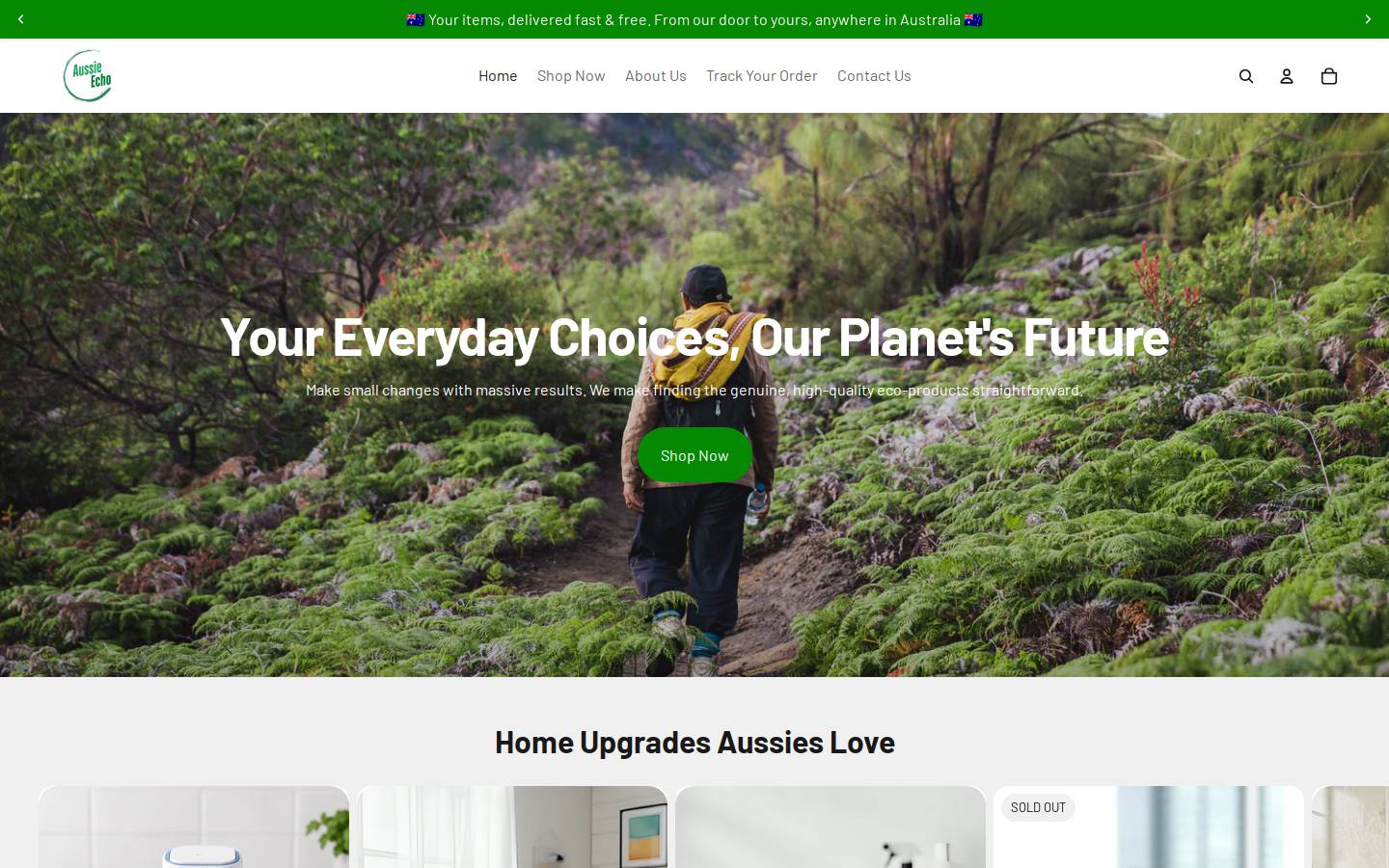 aussieecho.com homepage screenshot