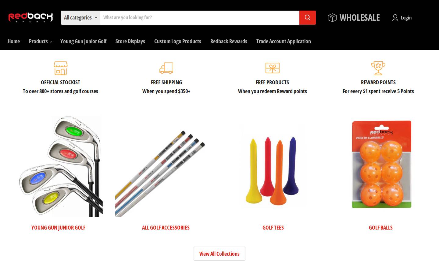 aussiegolf.com.au homepage screenshot