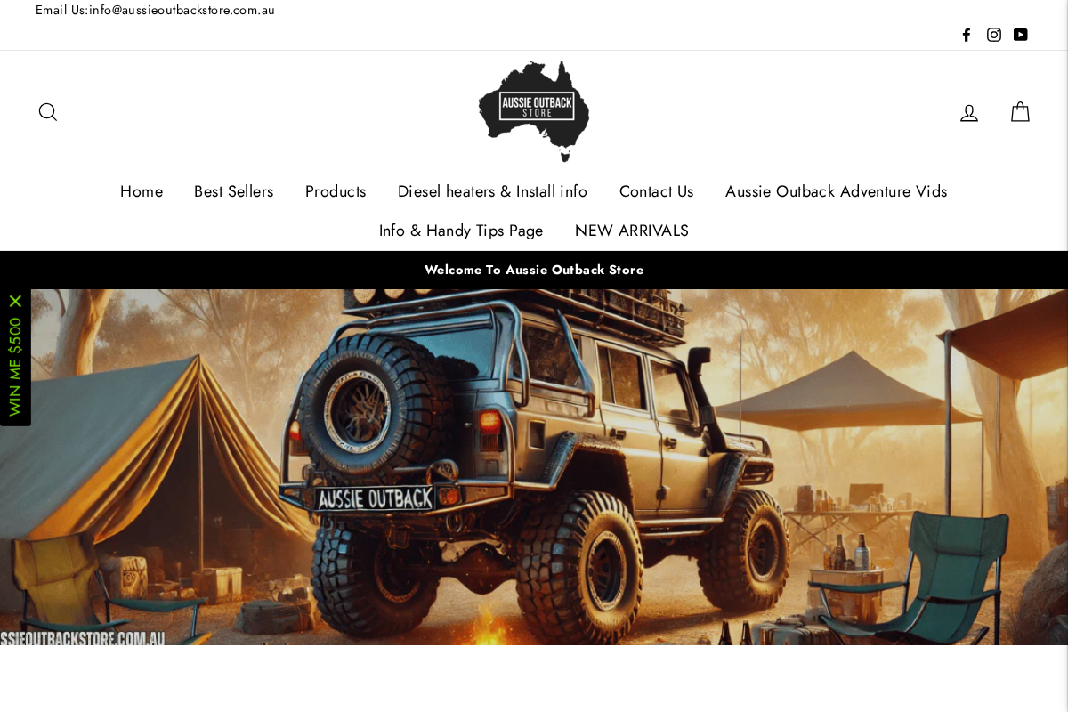 AussieOutbackStore homepage screenshot