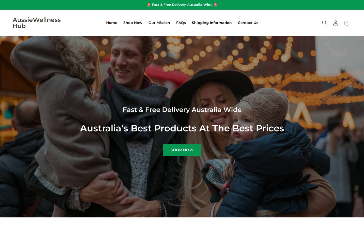 aussiewellnesshub.com homepage screenshot