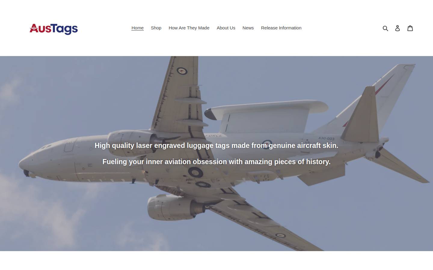 austags.com homepage screenshot