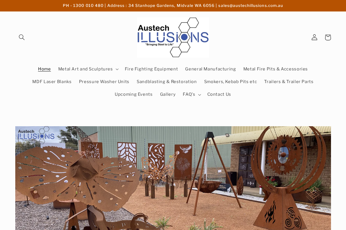 austechillusions.com.au homepage screenshot