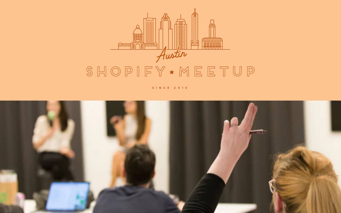 austin-meetup.com homepage screenshot