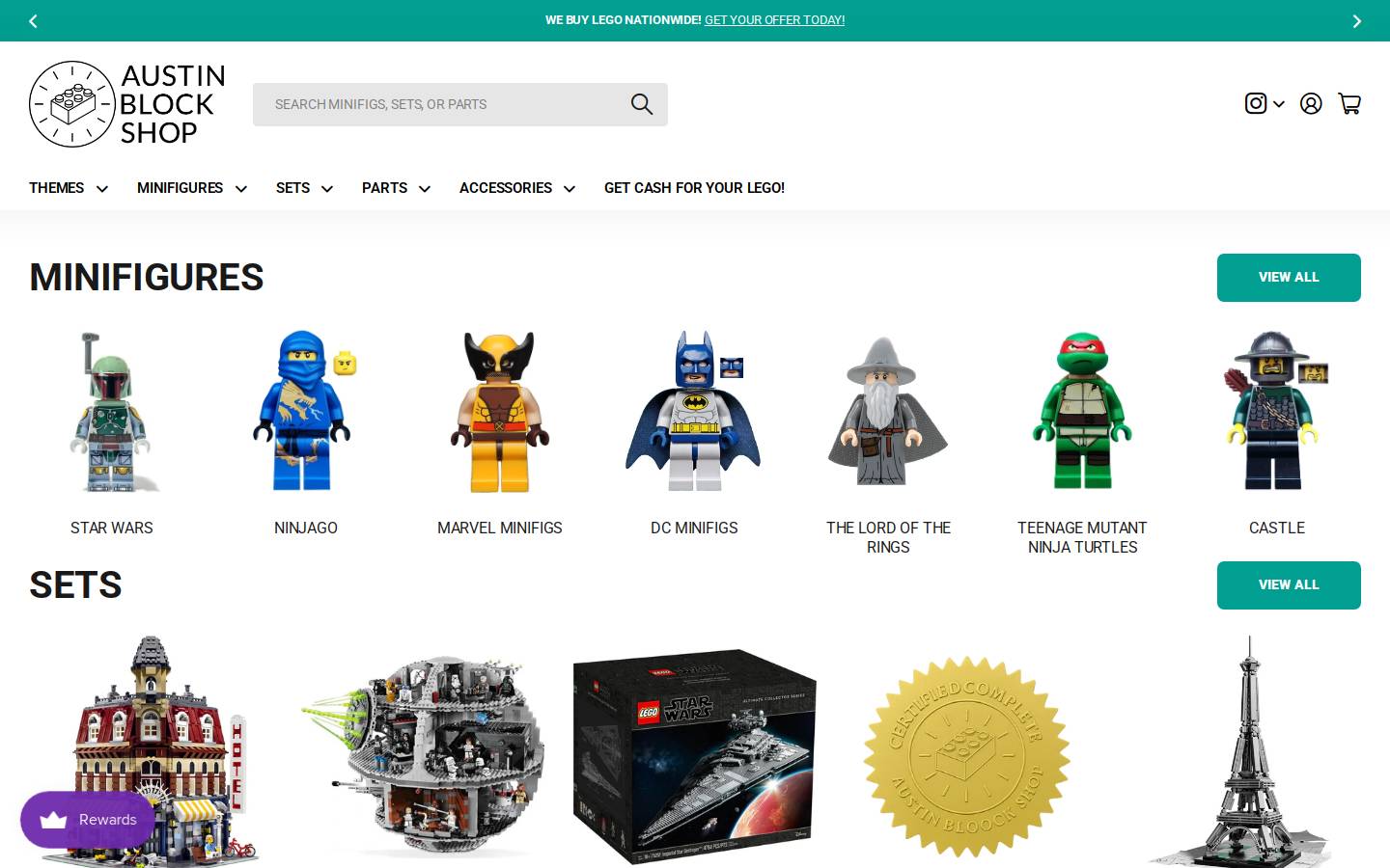 austinblockshop.com homepage screenshot