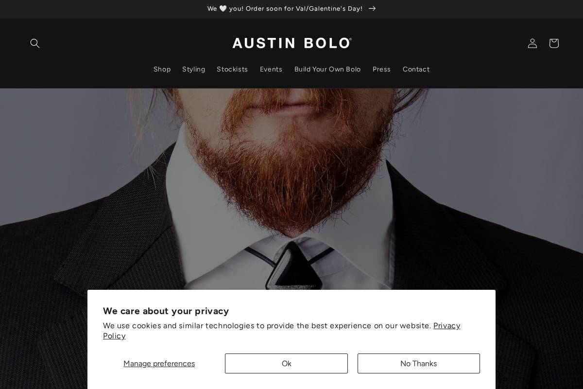 austinbolo.com homepage screenshot