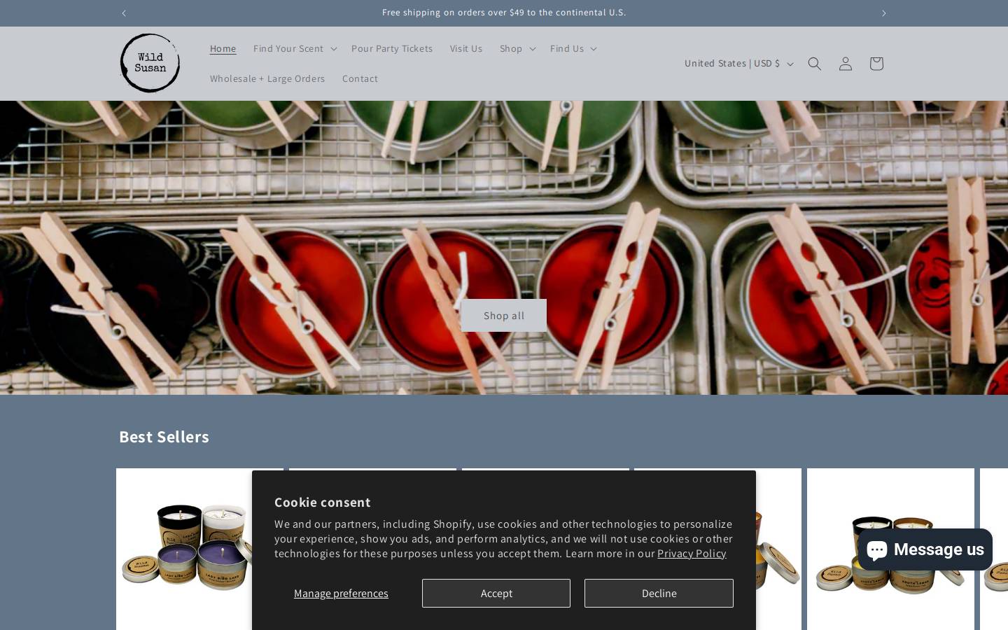 austincandledelivery.com homepage screenshot