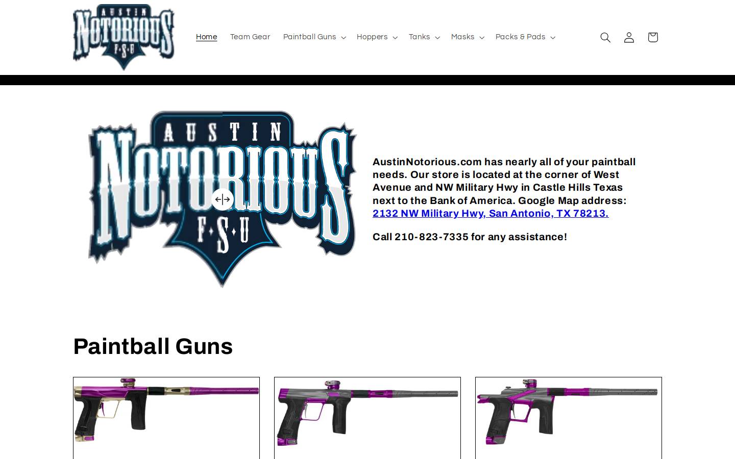 austinnotorious.com homepage screenshot