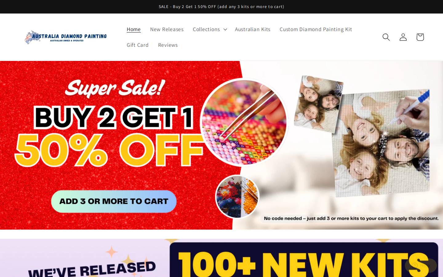australiadiamondart.com.au homepage screenshot