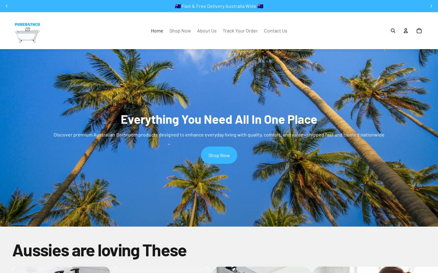 australian-market.com homepage screenshot